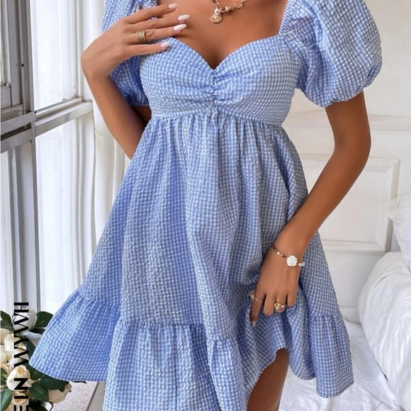 blue and white dress - Picture 1 of 1